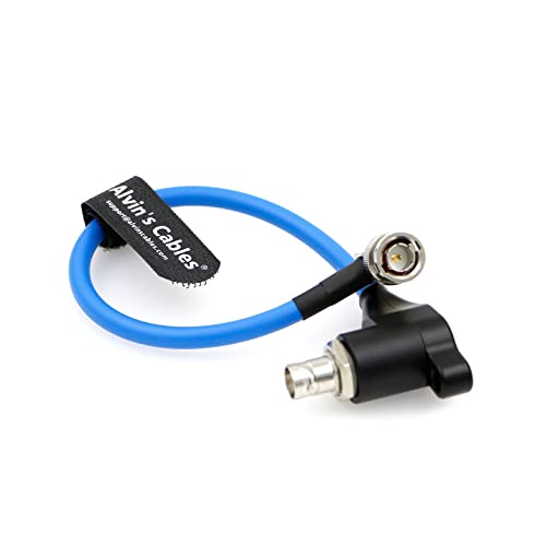 Alvin's Cables SDI-Schutz für RED-Komodo SDI-Port-Schutzkabel Galvanik-Isolatoren rechtwinkliger BNC-Stecker auf Buchse 8 Zoll | 20 cm Blau von Alvin's Cables