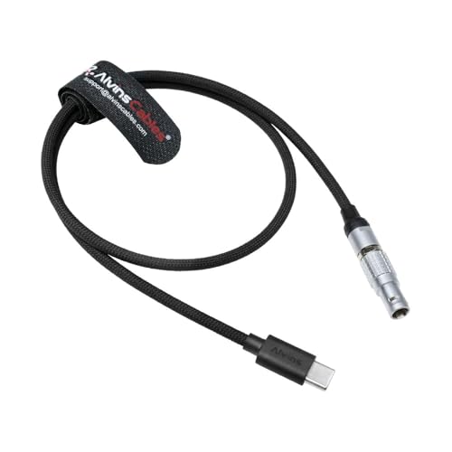 Alvin's Cables Schnellladekabel geflochten USB-C TYPE-C 2-polig für Tilta | Teradek | SmallHD | Z-CAM | PIXIS BLACKMAGIC 60CM | 24 Zoll, schwarz Alvin's Cables Schnellladekabel geflochten USB-C TYPE-C 2-polig für Tilta | Teradek | SmallHD | Z-CAM | PIXIS BLACKMAGIC 60CM | 24 Zoll, schwarz von Alvin's Cables