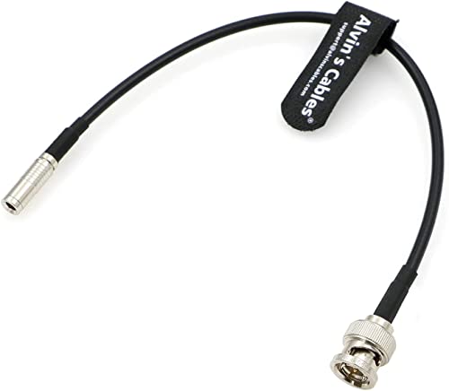 Alvin's Cables Timecode-Kabel für Canon R5C DIN 1.0/2.3 auf BNC Stecker Time Code Kabel 30cm|12" von Alvin's Cables