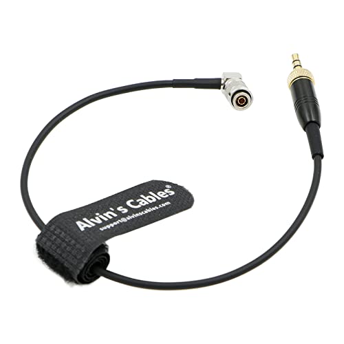 Alvin's Cables Timecode-Kabel für Canon R5C von Deity Tentacle Sync 3,5 mm Lock TRS auf rechtwinkligem DIN 1.0/2.3 Time Code Kabel von Alvin's Cables