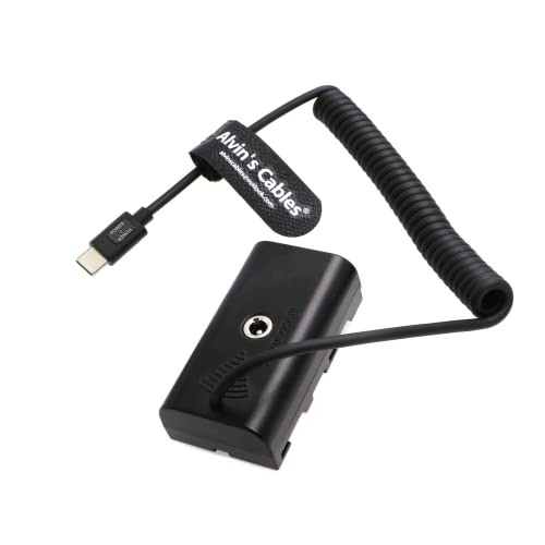 Alvin’s Cables USB-C Typ-C PD auf NP-F550 Dummy-Akku Spiral stromkabel für Sony NP-F550| F770| F570| F970 Atomos Ninja V| Shinobi| Shogun 7 Monitor Alvin’s Cables USB-C Typ-C PD auf NP-F550 Dummy-Akku Spiral stromkabel für Sony NP-F550| F770| F570| F970 Atomos Ninja V| Shinobi| Shogun 7 Monitor von Alvin's Cables