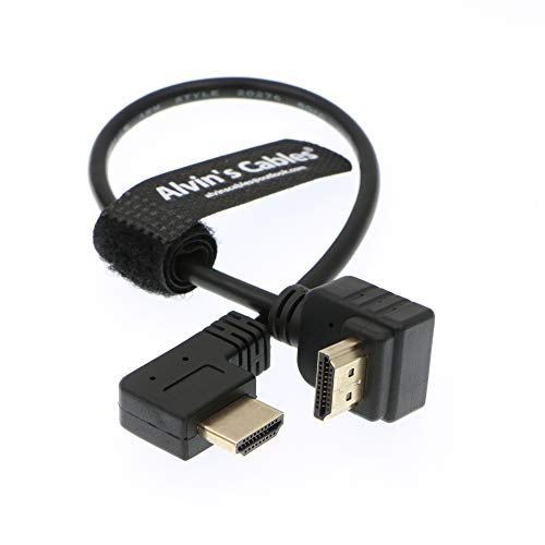 Alvin's Cables Z CAM E2 L Form 2.0 HDMI Kabel für Atomos Shinobi Ninja V Monitor Portkeys BM5 Monitor 90 Grad bis zum Rechtwinklig nach unten 30CM von Alvin's Cables