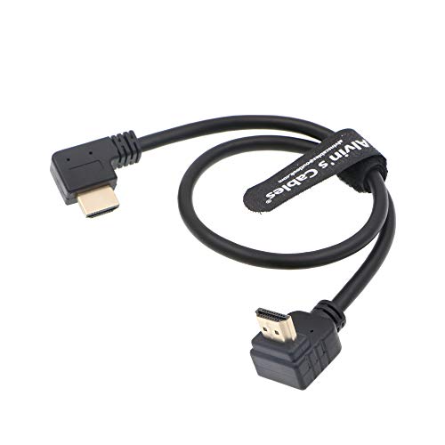 Alvin's Cables Z CAM E2 L Form 2.0 HDMI-Kabel für Atomos Shinobi Ninja V Monitor Portkeys BM5 Monitor 90 Grad bis zum rechten Winkel nach unten 45CM von Alvin's Cables