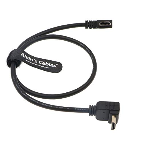 Alvin's Cables Z CAM E2 L Form 2.0 HDMI-Kabel für Atomos Shinobi Ninja V Monitor Portkeys BM5 Monitor 90 Grad bis zum rechten Winkel nach unten 60CM von Alvin's Cables