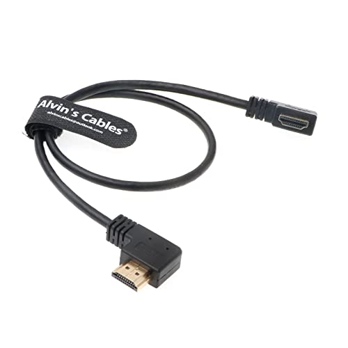 Alvin's Cables Z Cam E2 L-förmiges HDMI-Kabel Links nach rechts Winkel High Speed HDMI-Kabel für Atomos Shinobi Ninja V Monitor| Portkeys BM5 Monitor 50cm von Alvin's Cables