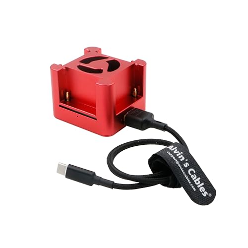 Alvins NP-F-Akku-Superschnellladegerät mit 4 Steckplätzen Ladegerät auf USB C 100 W mit Freeze-Lüfter für Sony NP F550 | F750| F970-Batterien, XT60 2,9 A unabhängiger Eingang Typ-C PD-Aufladung Alvins NP-F-Akku-Superschnellladegerät mit 4 Steckplätzen Ladegerät auf USB C 100 W mit Freeze-Lüfter für Sony NP F550 | F750| F970-Batterien, XT60 2,9 A unabhängiger Eingang Typ-C PD-Aufladung von Alvin's Cables