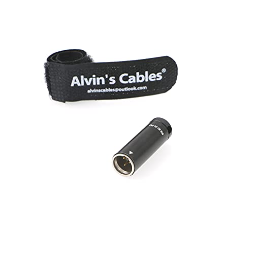 Low-Profile 3-poliger Mini-XLR-Stecker Originalstecker für Audio-Mikrofonkabel Alvin’s Cables Schwarz von Alvin's Cables