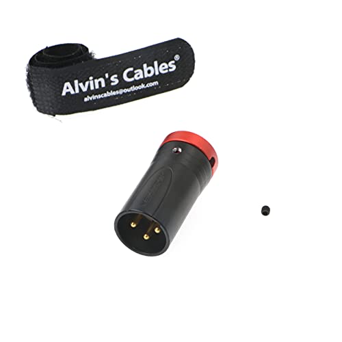 Low-Profile XLR 3-poliger Stecker Originalstecker für Audiogeräte Kabel Alvin's Cables Rot von Alvin's Cables