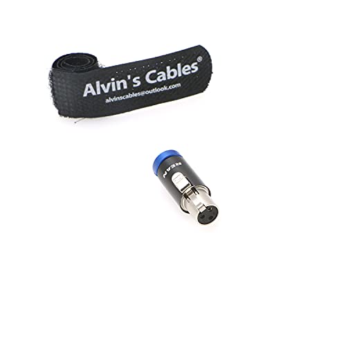 TA3F 3 Pin Buchse Mini XLR Original Stecker Low-Profile für Audio Mikrofonkabel Alvins Cables|Blau von Alvin's Cables