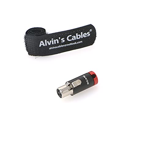 TA3F 3 Pin Buchse Mini XLR Original Stecker Low-Profile für Audio Mikrofonkabel Alvins Cables|Rot von Alvin's Cables