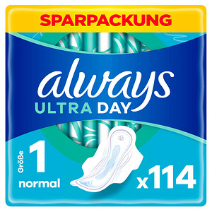 always Binden Ultra Day Normal mit Flügeln, 114 St. von Always