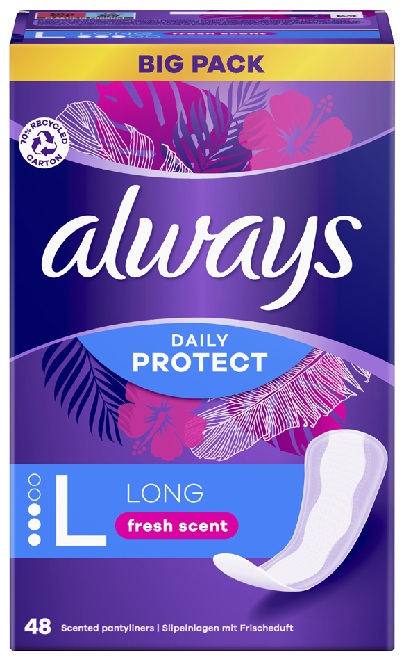 always Slipeinlage Daily Protect Long mit Frischeduft always Slipeinlage Daily Protect Long mit Frischeduft von Always
