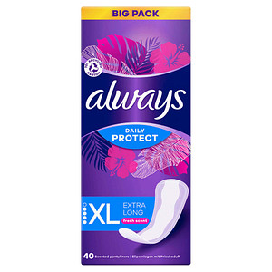 always Slipeinlagen Daily Protect Extra Long, 40 St. von Always