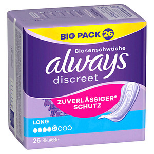 always Slipeinlagen discreet Long, 26 St. von Always