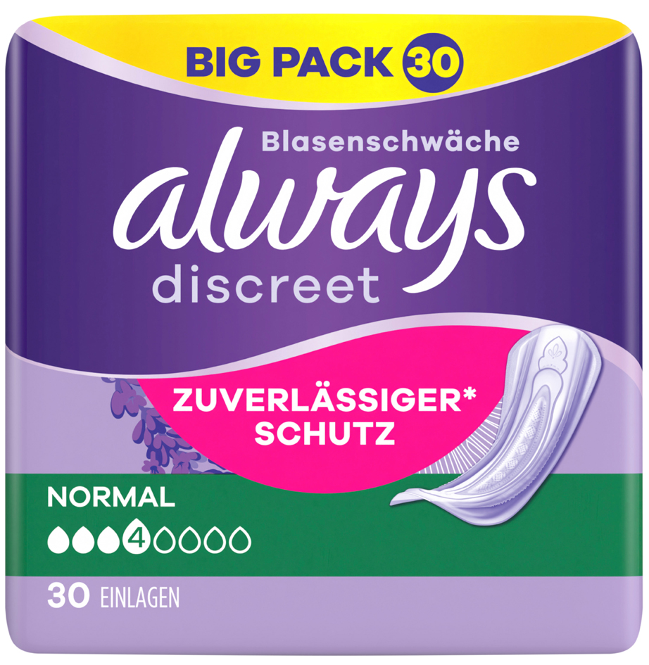 always discreet Inkontinenz-Einlage Normal Big Pack always discreet Inkontinenz-Einlage Normal Big Pack von Always