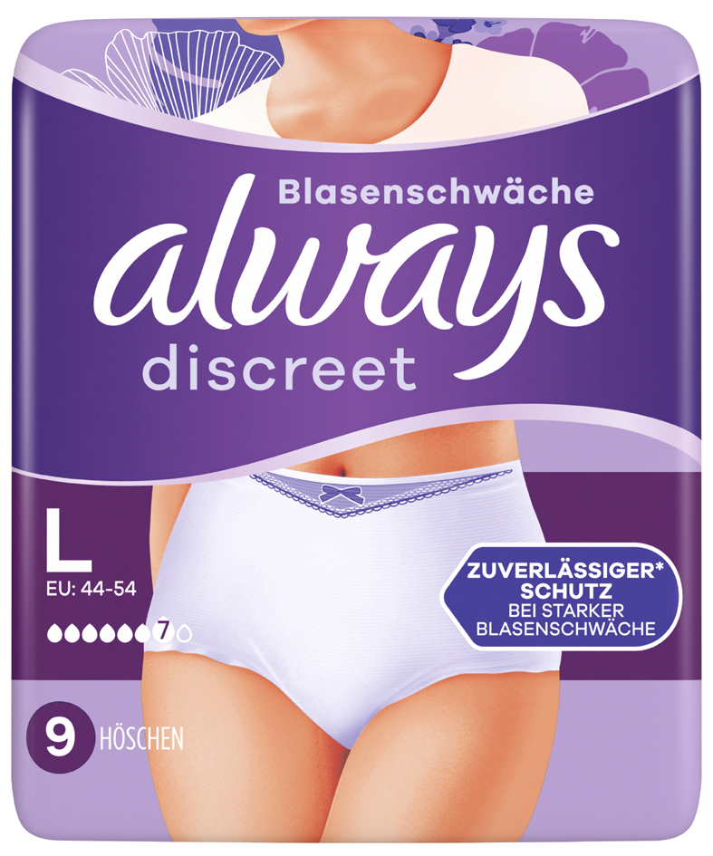 always discreet Inkontinenz-Höschen Pants Plus, Größe: L von Always