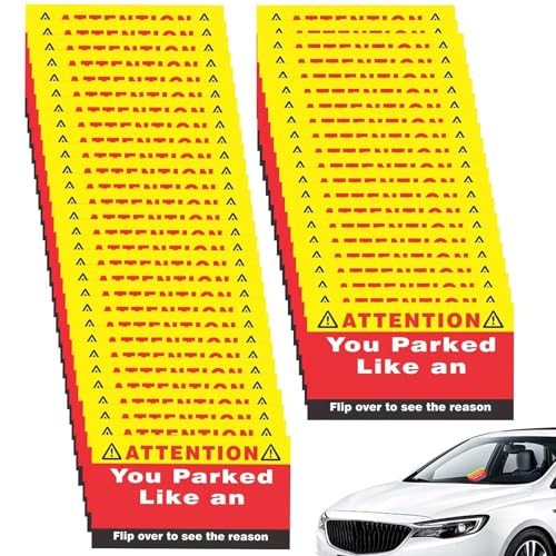 Aufkleber „Bad Parking“, „Parked Like An “-Visitenkarten, Parkkarte Gefälschtes Parkticket, 50x Lustige „Du Hast Wie Ein Geparkt“-Karten, Schlechte Parkscheine, Visitenkarten, Autozubehör, Aufkleber „Bad Parking“, „Parked Like An “-Visitenkarten, Parkkarte Gefälschtes Parkticket, 50x Lustige „Du Hast Wie Ein Geparkt“-Karten, Schlechte Parkscheine, Visitenkarten, Autozubehör, von Alwida