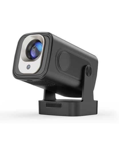 【Autofokus & 1080P】 Mini Smart Beamer mit 4K-Unterstützung, tragbarer Beamer mit WLAN und Bluetooth, 5W Lautsprecher, Android Projektor, Sprachsteuerung, Filmprojektor für den Außenbereich von Alwtniet