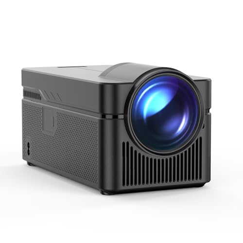 [Netflix Lizenziert] HY450 NTV Smart Beamer, Native 1080P 700ANSI 4K Beamer, Tragbarer Auto-Keystone Projektor zur Auto Offset mit WiFi BT Sprachfernbedienung, Ultra Short Throw Videoprojektor von Alwtniet