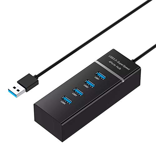 AlyKets USB-3.0-Hub mit 4 Anschlüssen und LED-Anzeige für MacBook, Mac Pro Surface Pro, XPS, Notebook PC, USB-Flash-Laufwerke, Mobile HDD und mehr AlyKets USB-3.0-Hub mit 4 Anschlüssen und LED-Anzeige für MacBook, Mac Pro Surface Pro, XPS, Notebook PC, USB-Flash-Laufwerke, Mobile HDD und mehr von AlyKets