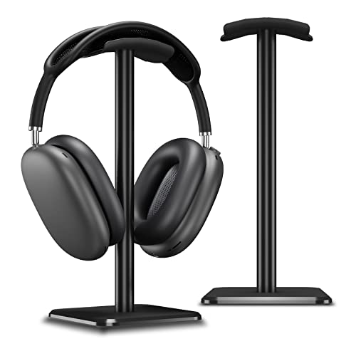 Alyvisun Headset Halterung [Gewichteter Fuß & höhere Höhe] Kopfhörer Atänder, Universeller Headset Ständer für alle Gaming-Headsets/Desktop-Kopfhörer(schwarz) von Alyvisun