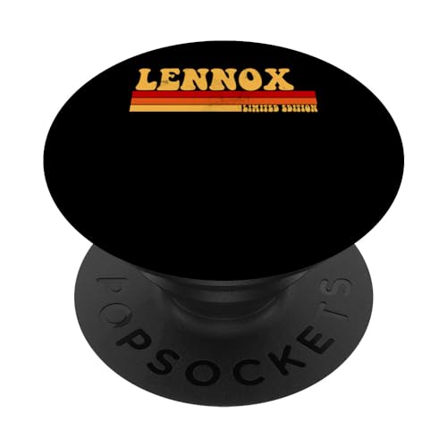 Lennox Name Personalisierte Idee Herren Retro Vintage Lennox PopSockets mit austauschbarem PopGrip von AmaStyle Co.
