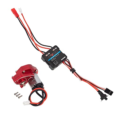 Amagogo 1:24 RC Motor ESC Set Elektronischer Drehzahlregler SCX24 Axi00005 DIY Zubehör Auto RC Hobby Auto Modell, rot Amagogo 1:24 RC Motor ESC Set Elektronischer Drehzahlregler SCX24 Axi00005 DIY Zubehör Auto RC Hobby Auto Modell, rot von Amagogo