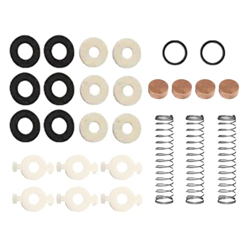 Amagogo 27-teilige Trompeten-Reparatursätze, Ersatzteile, Kolbenfederventile, Trompeten-Korkpolster, Instrumententeile, Metallfederfilze von Amagogo