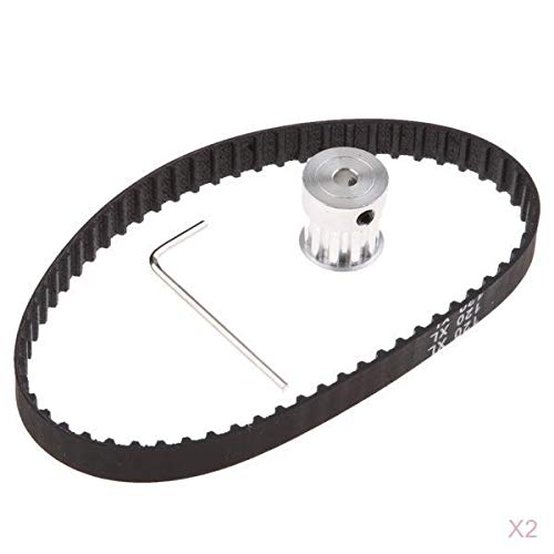 Amagogo 2X 120 XL CNC Zahnriemen Und 10 Zähne 5 Mm Bohrscheiben für CNC Drehmaschinen von Amagogo