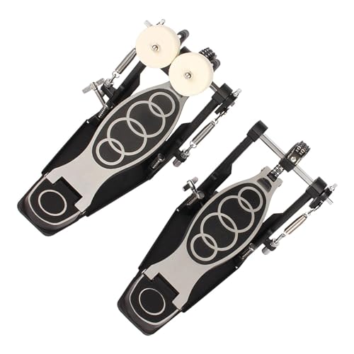 Amagogo Double Bass Pedal Twin Foot Pedal Non Slip Double Chain Double Kick Drum Pedal for Metal and Rock Electronic Drums von Amagogo