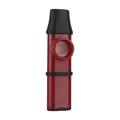 Amagogo Kazoo einstellbarer Ton professionell mit 5 zusätzlichen Membranen für Kinder Erwachsene Mini für Keyboard -Gitarrenklavier, Rot von Amagogo