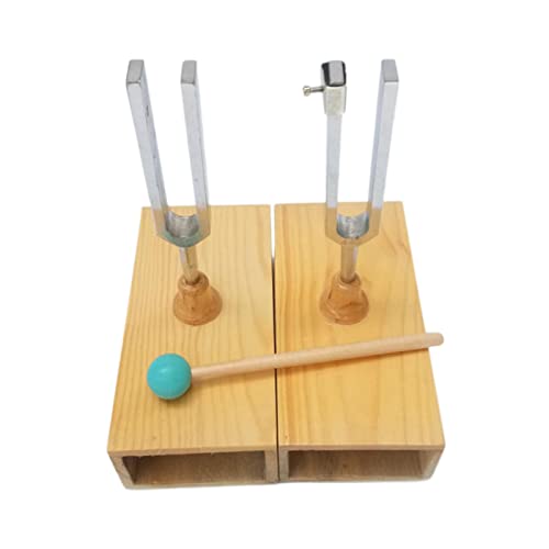 Amagogo Resonanz-Stimmgabel mit Holz-Resonator-Box, Lehrmittel mit, Gitarren-Stimmgerät, Stimmgabel für Labor-Resonator, Stimmgabel aus von Amagogo