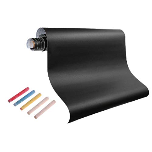 Amagogo Selbstklebende Tafel Klebepapier Tafel Wandaufkleber Wasserdicht - 60x200cm Schwarz von Amagogo