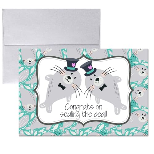 Lustige Hochzeitskarten für schwule Männer, Brautpaare, 10,2 x 15,2 cm, Karte mit silberfarbenem Umschlag Lustige Hochzeitskarten für schwule Männer, Brautpaare, 10,2 x 15,2 cm, Karte mit silberfarbenem Umschlag von Amanda Creation