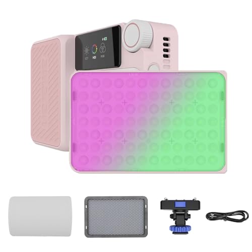 Amaran Ace 25C RGB LED-Videolicht, 25W/32W Boost-Modus-Tasche Light mit 2300K-10000 CCT, 1500 Lux@1M, 4500mah wiederaufladbarer Akku, PD-Schnellladung, App-Steuerung und Vlog-Beleuchtung Pink Amaran Ace 25C RGB LED-Videolicht, 25W/32W Boost-Modus-Tasche Light mit 2300K-10000 CCT, 1500 Lux@1M, 4500mah wiederaufladbarer Akku, PD-Schnellladung, App-Steuerung und Vlog-Beleuchtung Pink von Amaran