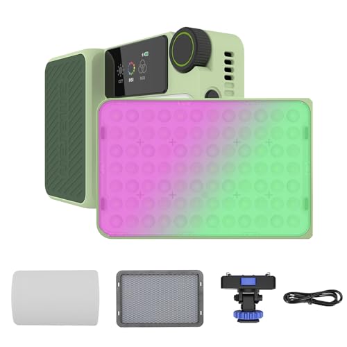 Amaran Ace 25C RGB LED-Videolicht, 25W/32W-Boost-Modus-Taschenlicht mit 2300K-10000K CCT, 1500 Lux@1M, 4500mah wiederaufladbarer Akku, PD-Schnellladung, App-Steuerung und Vlog-Beleuchtung Grün Amaran Ace 25C RGB LED-Videolicht, 25W/32W-Boost-Modus-Taschenlicht mit 2300K-10000K CCT, 1500 Lux@1M, 4500mah wiederaufladbarer Akku, PD-Schnellladung, App-Steuerung und Vlog-Beleuchtung Grün von Amaran