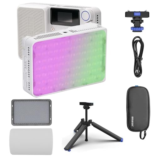 Amaran Ace 25c Kit RGB Videolicht, 2300.000-10000k CCT, 25W On-Kamera-Taschenlicht, PD-aufgeladen für Mobile Schöpfer (weiß) von Amaran
