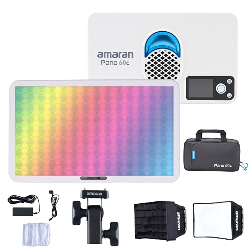 Amaran Pano 60c Kit RGBWW LED Fotografie Beleuchtung 60W CCT 2300K-10000K mit Ace Lock Schnellmontage Softbox Diffusor APP Steuerung 12 Lichteffekte Amaran Pano 60c Kit RGBWW LED Fotografie Beleuchtung 60W CCT 2300K-10000K mit Ace Lock Schnellmontage Softbox Diffusor APP Steuerung 12 Lichteffekte von Amaran