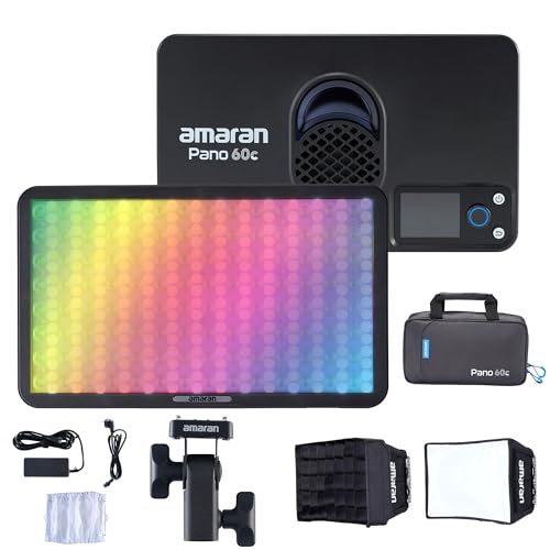 Amaran Pano 60c Kit RGBWW LED Video Panel Light 60W CCT 2300K-10000K mit Ace Lock Schnellmontage Softbox Diffusor APP Steuerung 12 Fotografie Lichteffekte Amaran Pano 60c Kit RGBWW LED Video Panel Light 60W CCT 2300K-10000K mit Ace Lock Schnellmontage Softbox Diffusor APP Steuerung 12 Fotografie Lichteffekte von Amaran