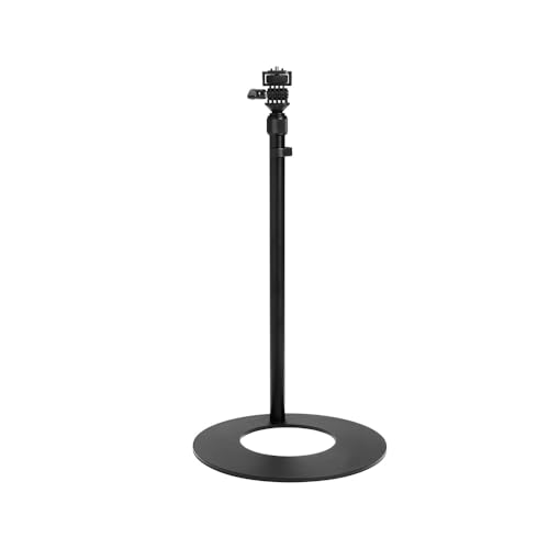amaran Tischstativ – Höhenverstellbares Desktop-Lichtstativ mit 1/4"-20 Schraubgewinde, Neigungsverstellung und beschwertem Sockel für Streaming, Fotografie und Videoproduktion – Schwarz von Amaran