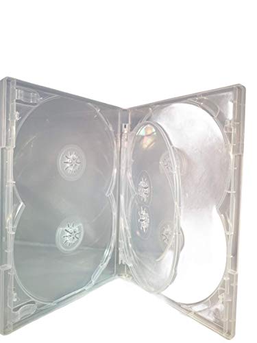 Dragon-Trading Amaray transparente DVD-Hülle für 6 CDs / DVDs / Blu-Ray-Discs. Schlanke 14-mm-Hülle mit Außenhülle für Kunstwerk-Inlay. Dragon-Trading Amaray transparente DVD-Hülle für 6 CDs / DVDs / Blu-Ray-Discs. Schlanke 14-mm-Hülle mit Außenhülle für Kunstwerk-Inlay. von Amaray