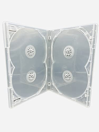 1 x Dragon Trading Amaray Multi 4 DVD-Hülle – 4-Wege-Multibox in transparent für 4 CDs von Amaray