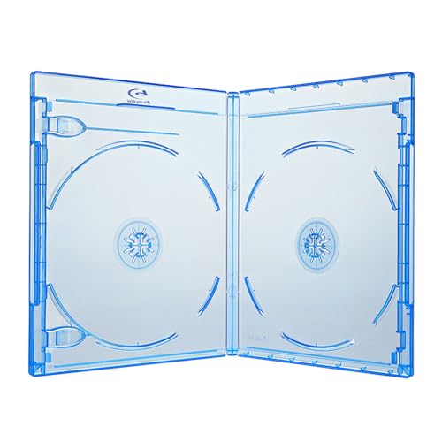 10 Blu Ray Hüllen 11 mm für 2 Blu Ray,DVD Disc Elite Viva von Amaray