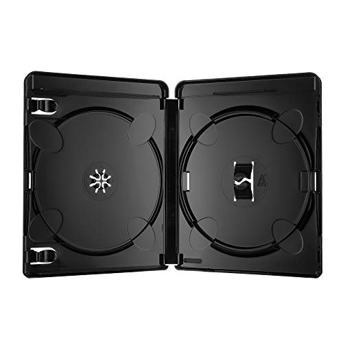 20 Amaray Blu Ray Hülle Schwarz 4 K Ultra HD für 2 Blu Ray;DVD Disc FOF von Amaray