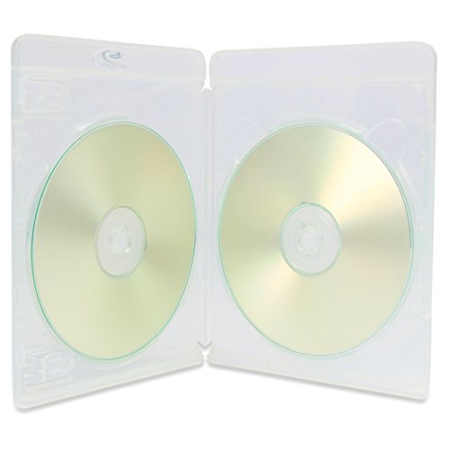 50 x Amaray Vortex Eco-Lite Double 3D Clear 2-Disc Blu-ray Hüllen in Dragon Trading Verpackung von Amaray
