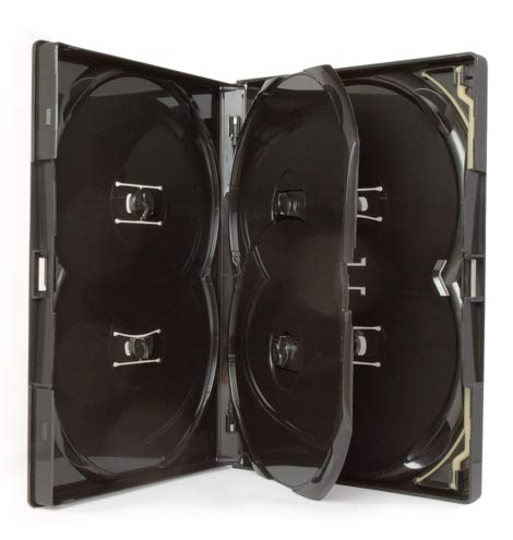 Amaray 1 x DVD-Hülle für 6 Discs mit 14 mm Rücken und Außenhülle für 6 Discs jedes Formats. von Amaray