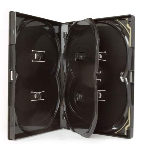 Amaray 10 x DVD-Hülle für 6 DVDs (6-Wege-Multibox), Schwarz von Amaray