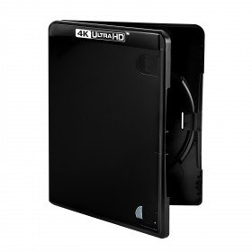 Amaray 4K Blu-ray Hüllen, 15 mm, Maschinen-Pack-Qualität, Schwarz, 10 Stück Amaray 4K Blu-ray Hüllen, 15 mm, Maschinen-Pack-Qualität, Schwarz, 10 Stück von Amaray
