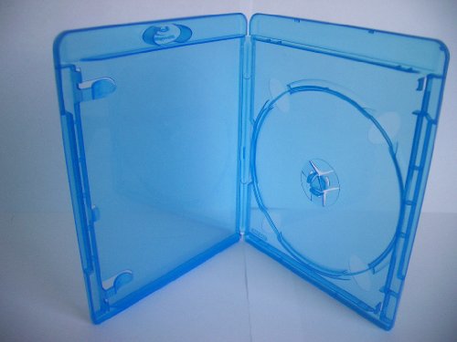 Amaray Blu-ray Hüllen, Slim 11 mm, Maschinen-pack-Qualität, Transparent, Blau, 50 Stück Amaray Blu-ray Hüllen, Slim 11 mm, Maschinen-pack-Qualität, Transparent, Blau, 50 Stück von Amaray
