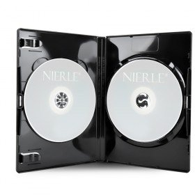 Amaray DVD Doppelhüllen, 15 mm, Maschinen-Pack-Qualität, Schwarz, 100 Stück von Amaray